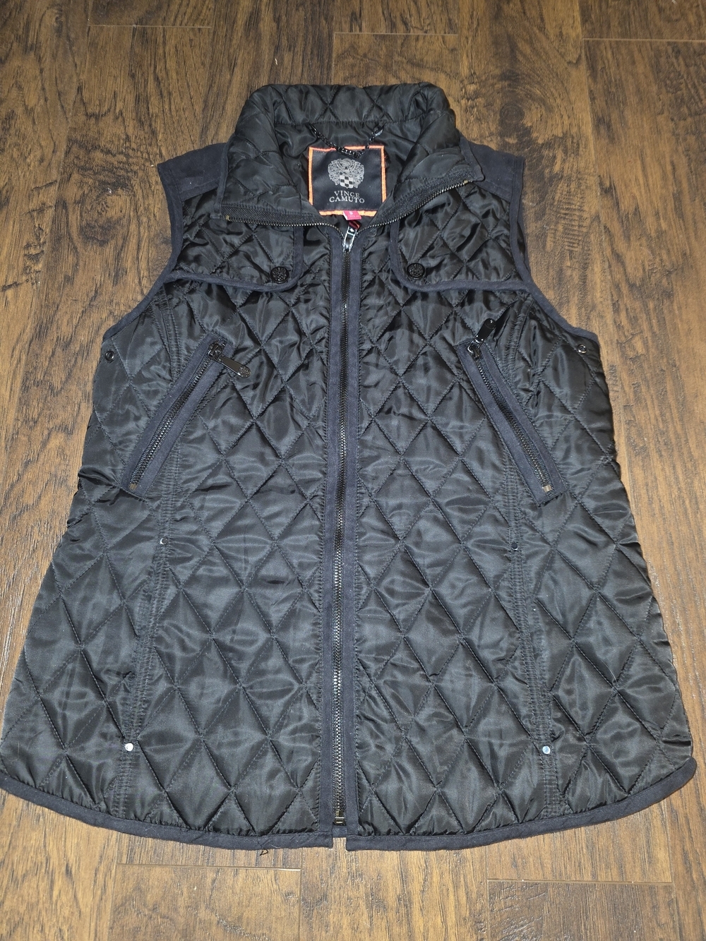 Vince Camuto Women's Quilted Black Vest